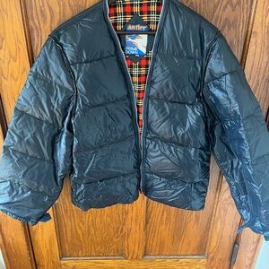 1970s Vintage Antler Navy Down Puffer Jacket